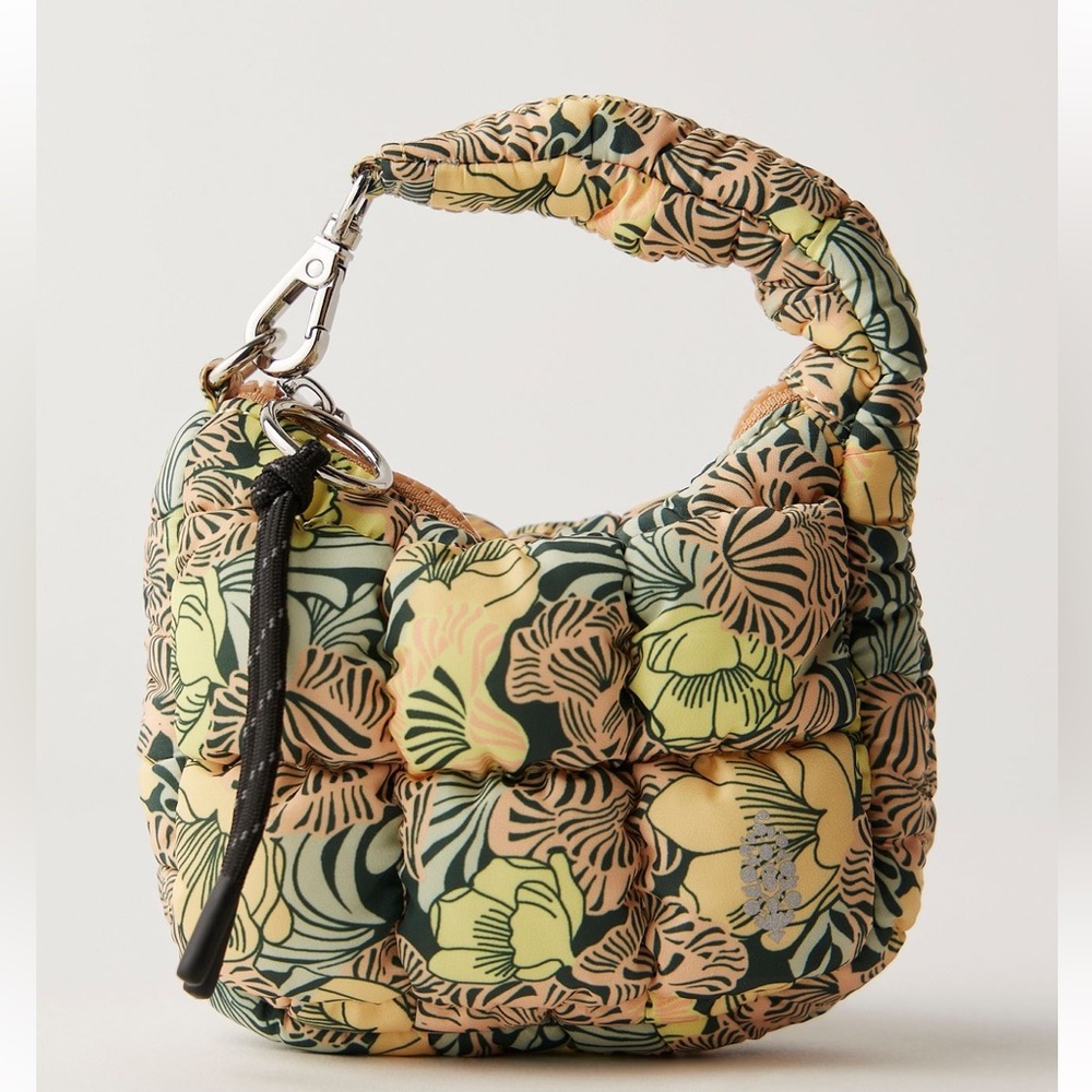 NWT Free People x FP Movement Quilted Printed Micro Pouch